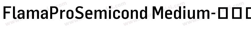 FlamaProSemicond Medium字体转换